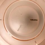 Art Deco pink glass basin pendant light