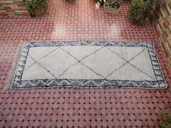 Carpet Berber Moroccan row 275 x 103 cm