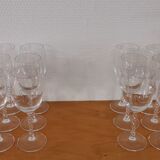 Series of twisted stemmed glasses in Arques crystal