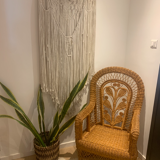 Vintage rattan armchair