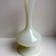 Small vase in white opaline 40s
