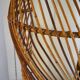 Bamboo rattan floor lamp from the 1960s in the Audoux Minet style.