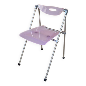 Piretti folding plexiglass chair