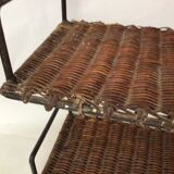 Metal and wicker shelf Raoul Guys