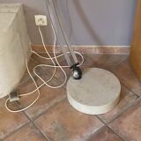 Guzzini arc floor lamp. 1970. Italy. Marble base.