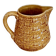 Pichet Digoin Sarreguemines woven basket effect caramel vintage