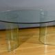 Oval Glass Table, attributed to Fiam, Italy – 1980