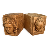Pair of bookends musicians composers