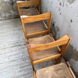 Set of 4 70s elm chairs, Regain