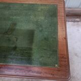 Vintage mahogany desk and leather top