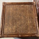 Rattan nesting table