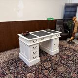 Classic English White Chesterfield Desk