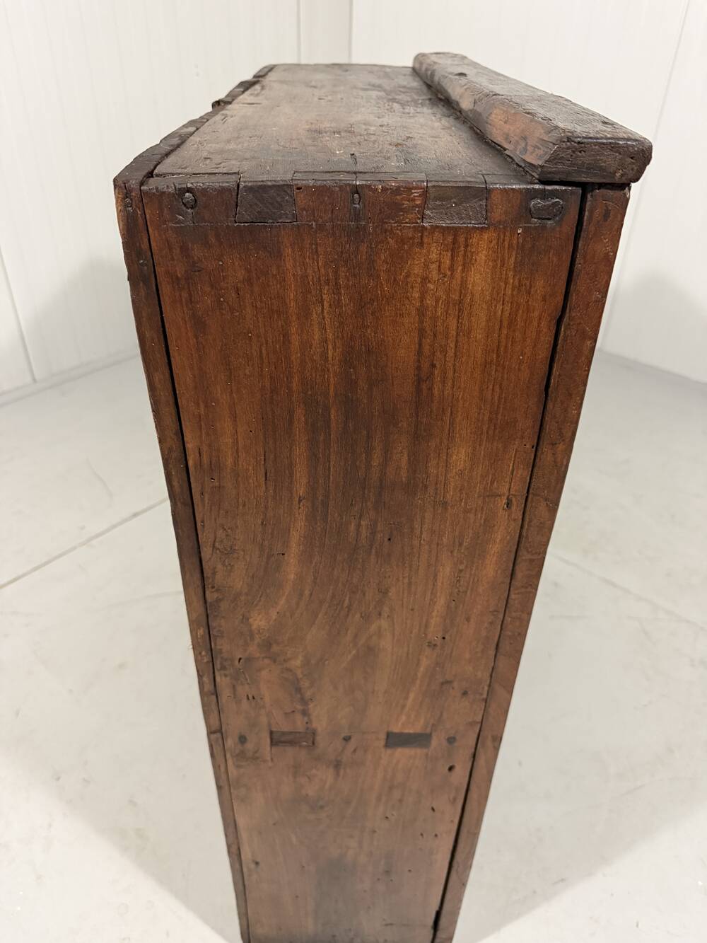 Small antique rustic wardrobe, circa 1880