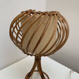 Rattan table lamp
