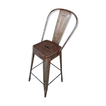 Tabouret industriel vieilli