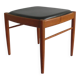 Ottoman - Stool, Teak - Artificial Leather, H.W. Klein for Bramin, Denmark - 1960s