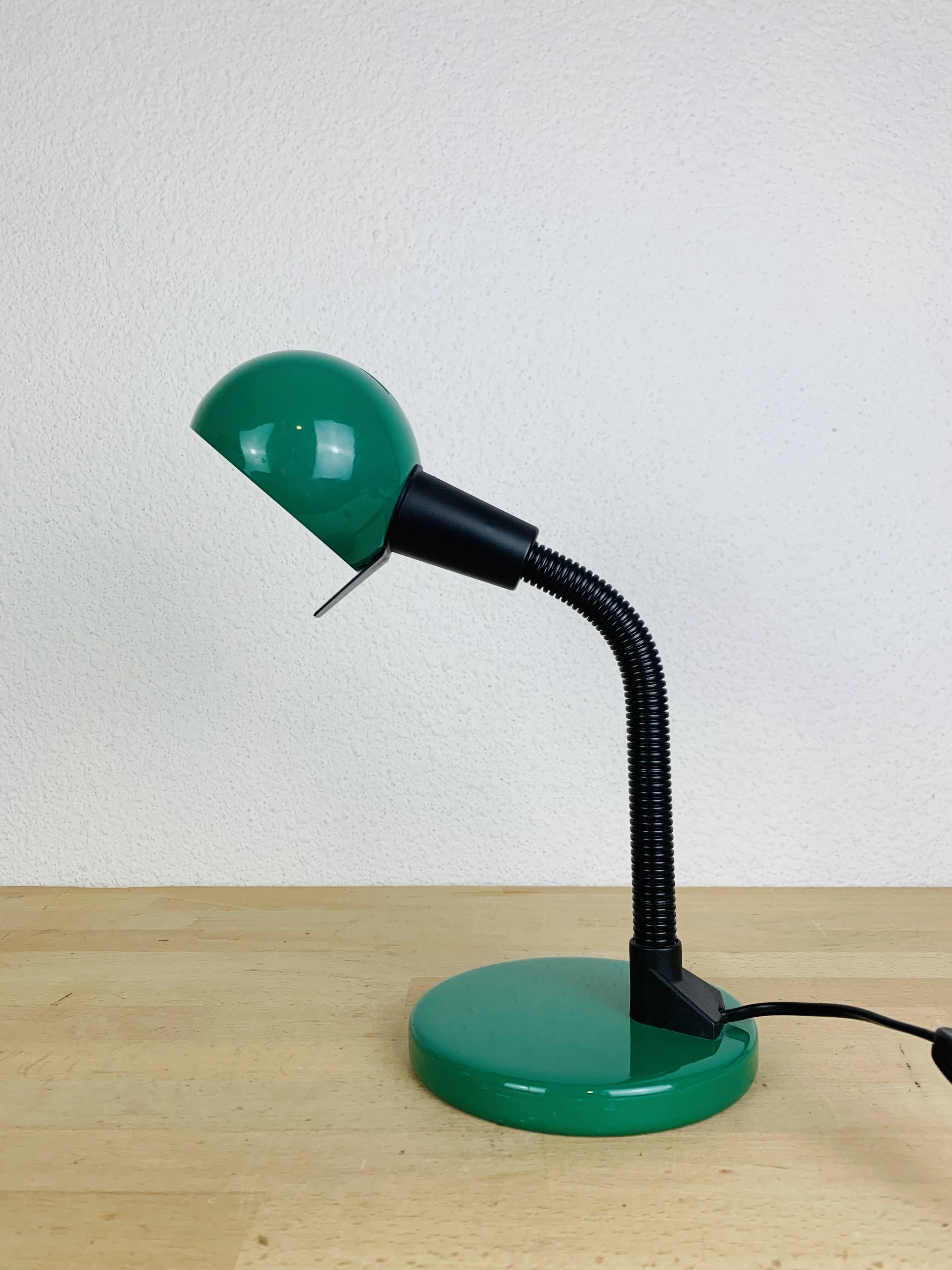 Lampe de bureau vintage métal vert