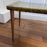 Glass terazo coffee table