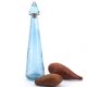 Blue glass bottle, carafe, 1960s