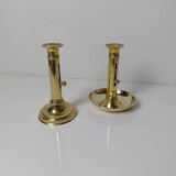Pair of brass candlesticks