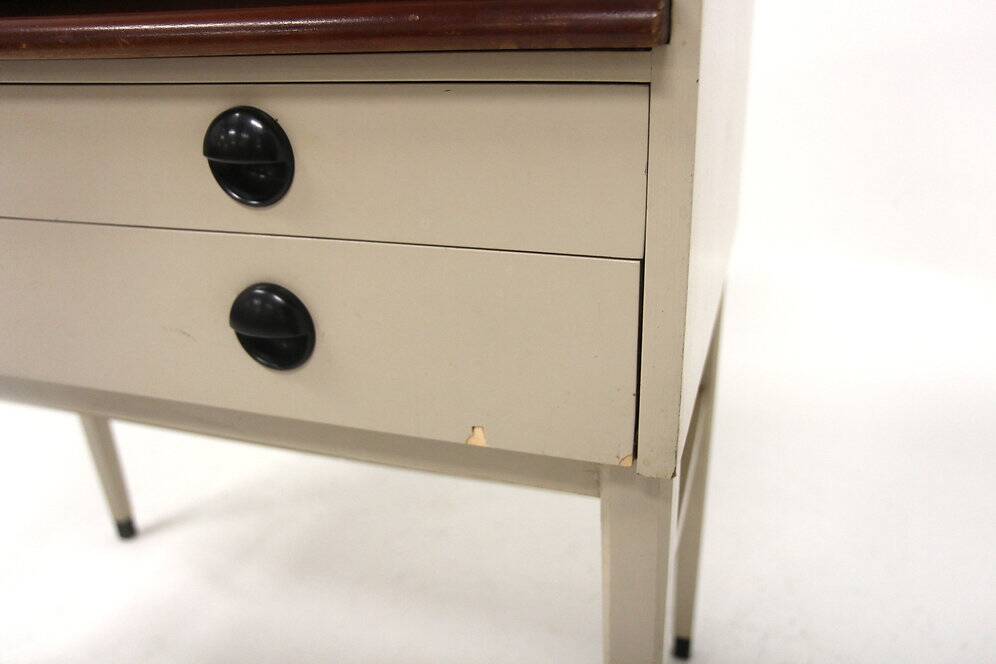 Scandinavian mahogany secretary desk, Bröderna Gustafssons, Sweden, 1950