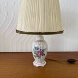Lampe de chevet Vintage pied en porcelaine