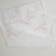 Old embroidered flat sheet for cradle