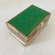 Vintage 60s rectangular onyx alabaster jewelry box