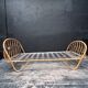 Vintage rattan basket bed