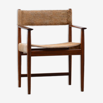 Rosewood and cow hide chair by Kurt Østervig for Sibast, 60s Denmark.