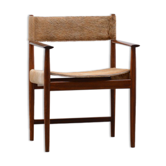 Rosewood and cow hide chair by Kurt Østervig for Sibast, 60s Denmark.