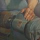 Modern painting signed by Mario Venzo, oil on canvas, Italy, 1950.