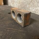 Pair of vintage candlesticks by spadaro – glazed ceramic