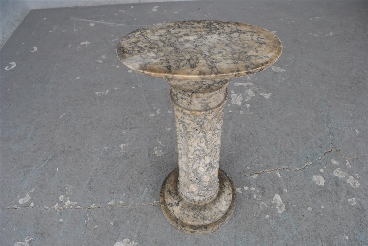 Fluted marble time column XIX