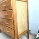 Vintage chest of drawers with compass feet