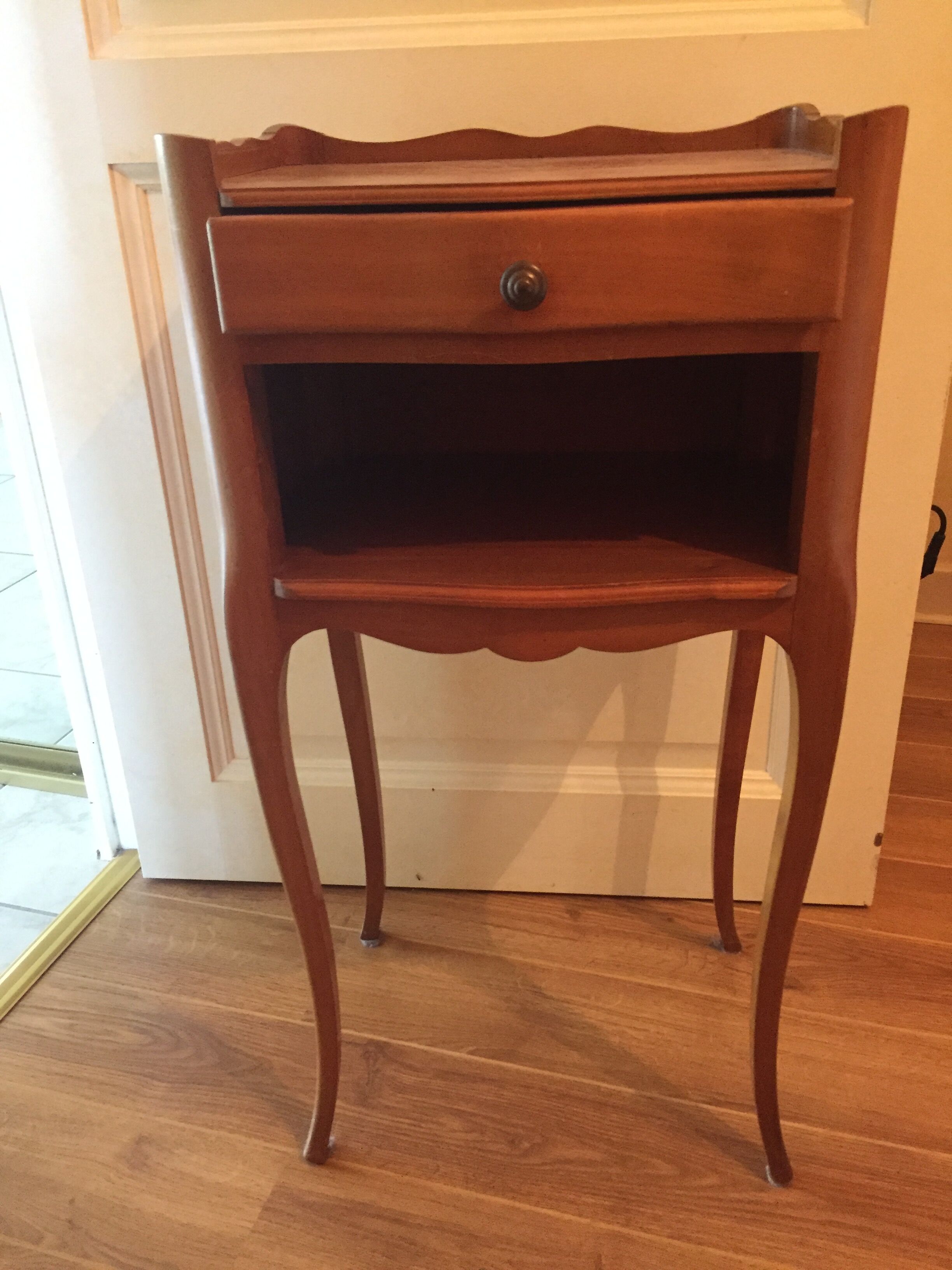 Bedside cherry wood louis XV style