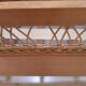 Child bed wood and rattan