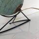 Globe Land Girard vintage glass 1960, 27 cm