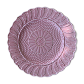 Plat à gâteaux en barbotine céramique