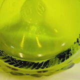 Carafe Italienne Vintage En Verre Vert