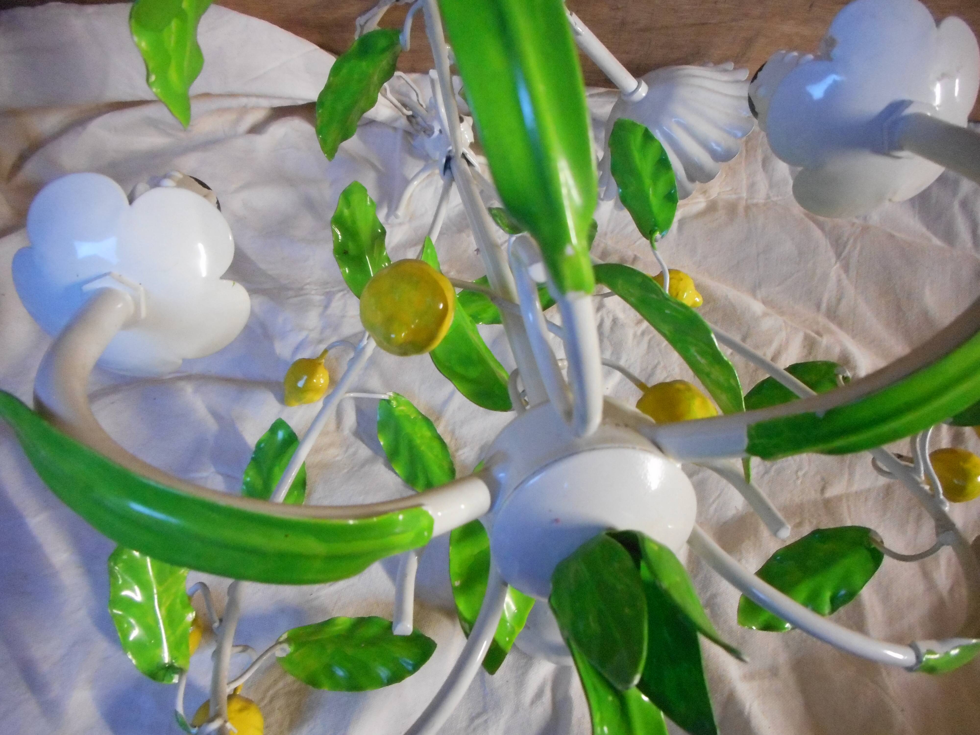 Iron chandelier lemons 60