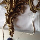 Pair of bronze sconces, 19th century