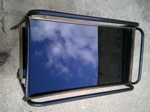 Vintage wheeled bar