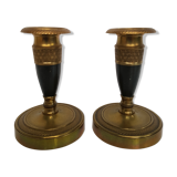 Bronze candlesticks Directoire style