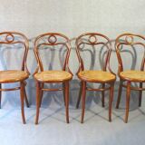 Set of 4 chairs THONET N°31, circa 1880, new cannages