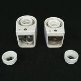 2 Bauhaus wall lights by Wilhelem Wagenfeld for Lindner 1950