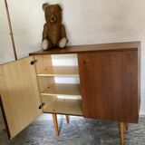 Two-door vintage free-standing buffet