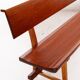 Large Solid Wooden Bench,1960s, Belgium