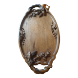 Solid mahogany serving tray