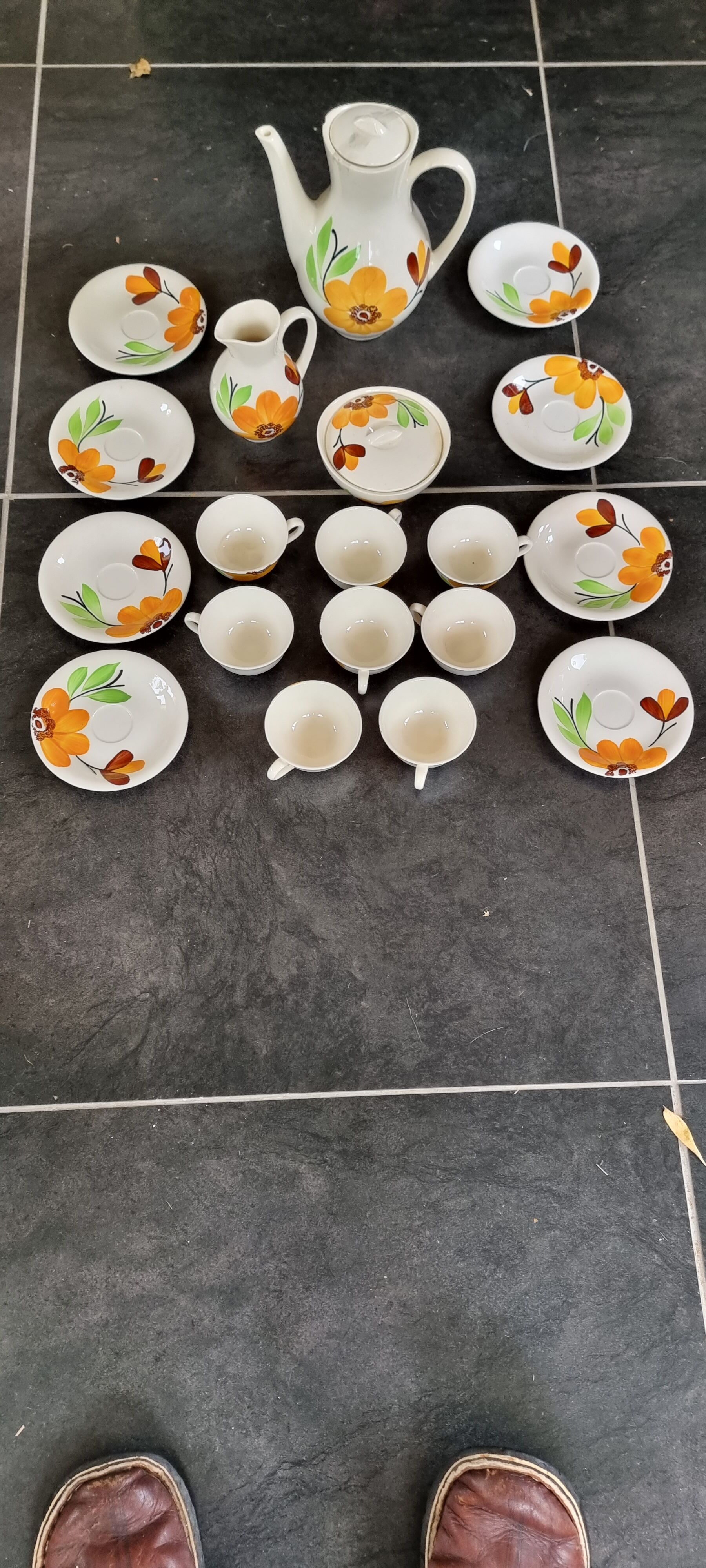 Served in Gien earthenware